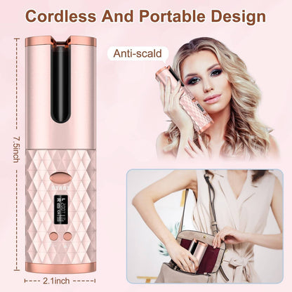 Portable Automatic Hair Curler, Ceramic